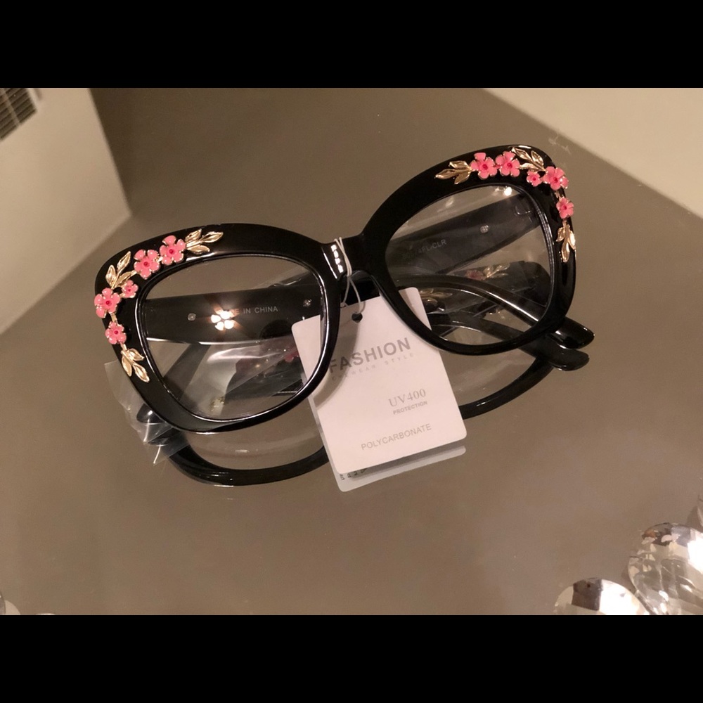 Black floral Sunglasses